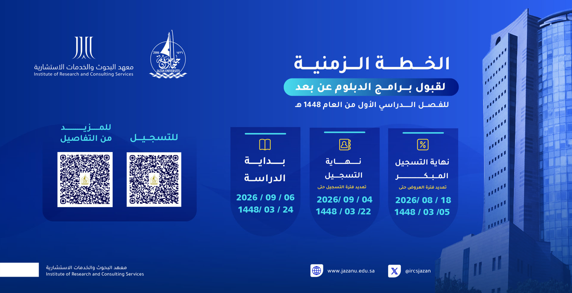 معهد البحوث والخدمات الإستشارية - بجامعة جازان